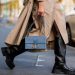 FRANKFURT AM MAIN, GERMANY - OCTOBER 26: Victoria Scheu is seen wearing beige trench dress Nehera, trench coat Burberry, light blue bag Dior Montaigne, chunky boots Zara on October 26, 2020 in Frankfurt am Main, Germany. (Photo by Christian Vierig/Getty Images)