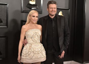 LOS ANGELES, CA - JANUARY 26: Gwen Stefani and Blake Shelton attend the 62nd Annual Grammy Awards at Staples Center on January 26, 2020 in Los Angeles, CA. (Photo by David Crotty/Patrick McMullan via Getty Images)