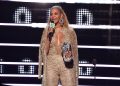 NEW YORK, NY - AUGUST 28:  Beyonce accepts an award onstage during the 2016 MTV Music Video Awards at Madison Square Gareden on August 28, 2016 in New York City.  (Photo by John Shearer/Getty Images for MTV.com)